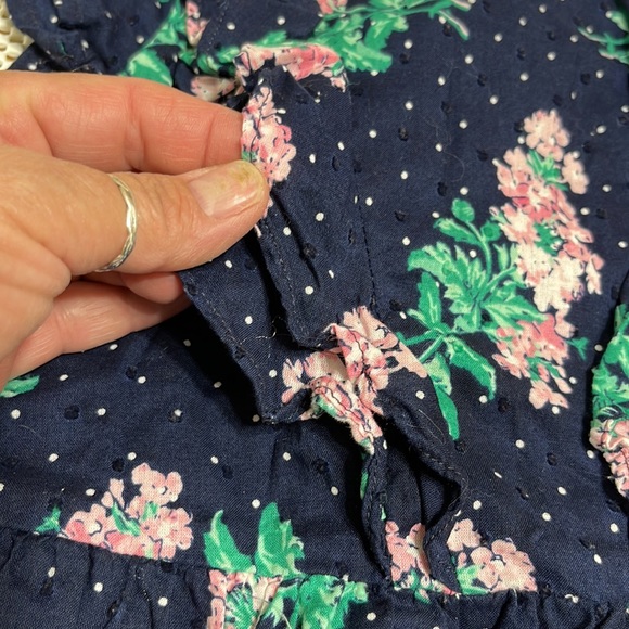 Janie and Jack Blue Floral Dress - Sz 2T - Picture 2 of 6